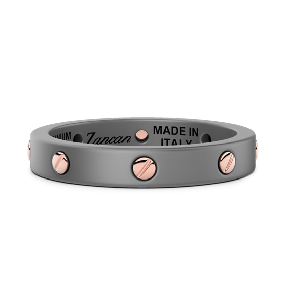 Anneau Zancan Homme in Titane ETA116G-19 - ETA116G-19